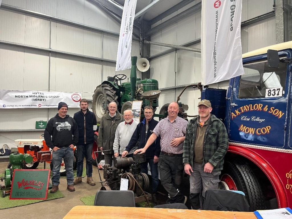 NVTEC North Midland members on the stand at Newark Tractor Show.